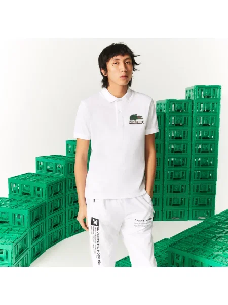 Поло Lacoste белое