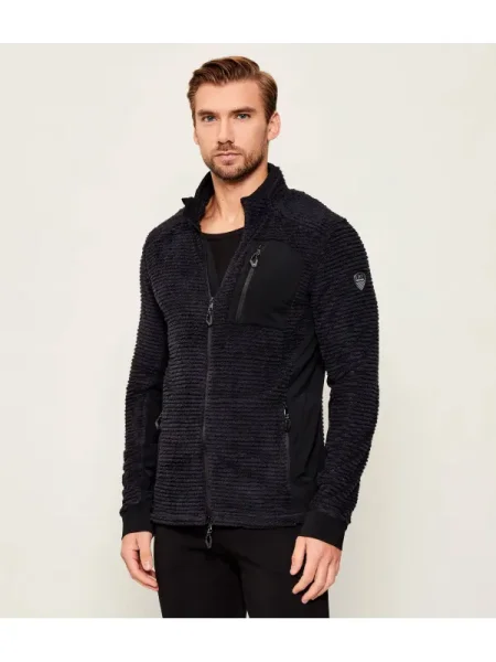 Hanorac din fleece Ea7 din fleece negru