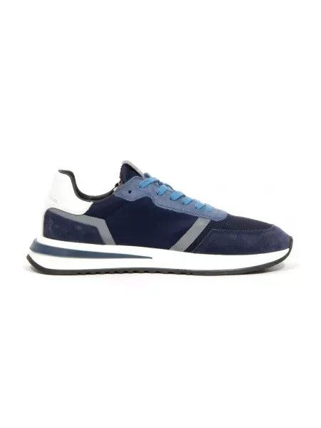 Buty do biegania Philippe Model zamszowe do biegania niebieskie