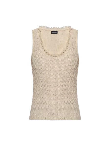 Top Emporio Armani beżowy