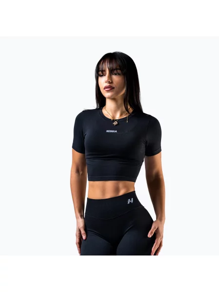 Top de antrenament pentru femei NEBBIA Power black negru