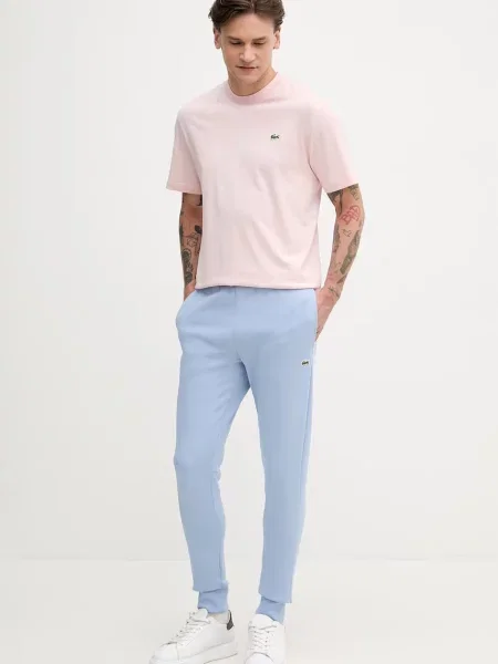Lacoste pantaloni de trening bărbați cu albastru