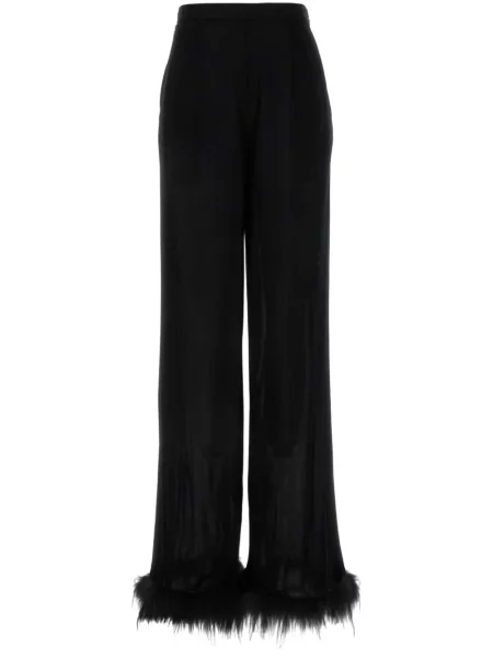 Pantaloni Prada din satin negru