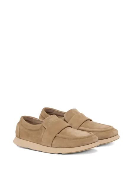 Pantofi loafer Marsell din piele de căprioară maro