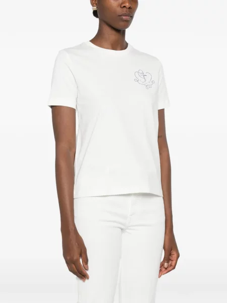 Tricou Gant cu imagine alb