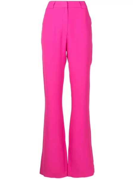 Spodnie Lethicia Bronstein z krepy dzwony różowe