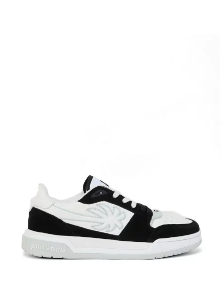 Baschet sneakerși Palm Angels cu șireturi din dantelă negru