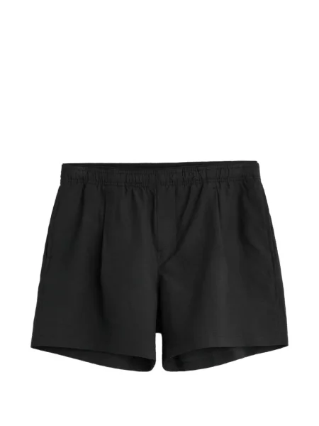 Pantaloni scurți Our Legacy plisate negru