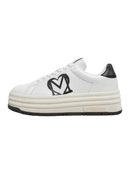 Love Moschino sneakersy skórzane biały