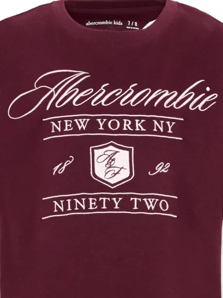 Koszulka dziecięca Abercrombie Fitch czerwona