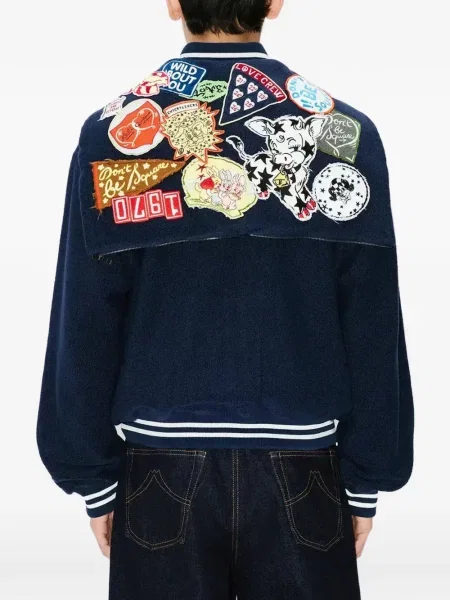 Флийс яке Kenzo бродирано синьо