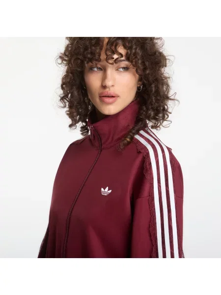 Jachetă adidas Lace Oversized Archive Track Top Shadow Red M roșu
