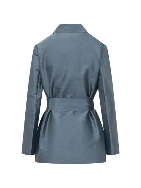 Sacou Max Mara de mătase albastru