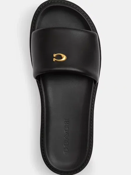 Кожаные шлепанцы Coach