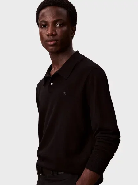 Шерстяной свитер Calvin Klein черный
