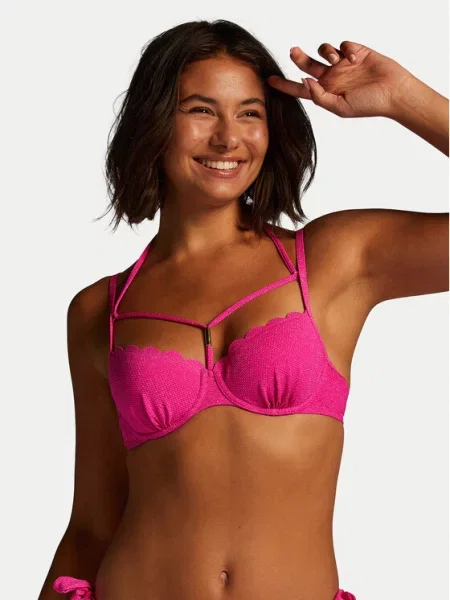 Hunkemöller Góra od bikini Scallop różowy