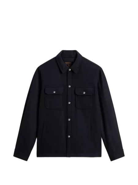 Geacă cămașă Woolrich albastru