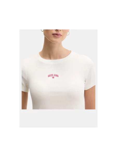 Guess Jeans T-shirt Écru bijela