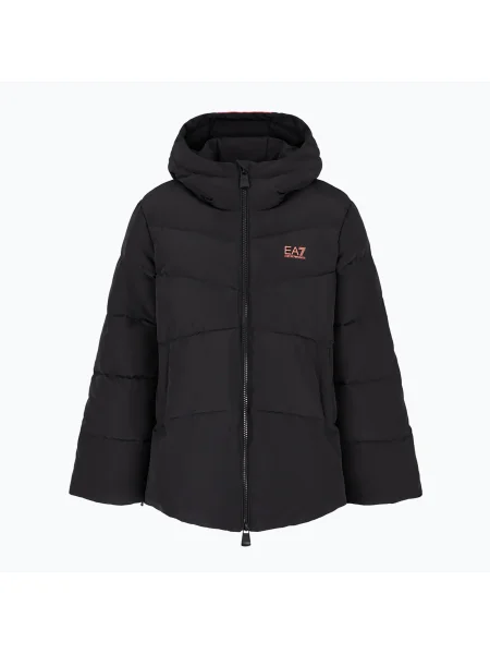 Geacă pentru femei Emporio Armani Train Logo Series Extra Padded Tape black negru