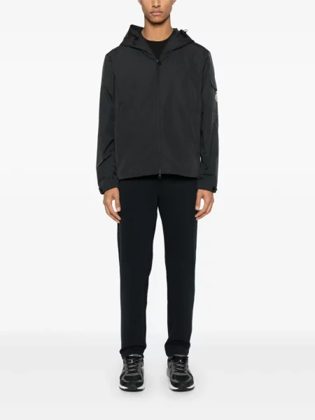 Pantaloni Moncler din jerseu albastru