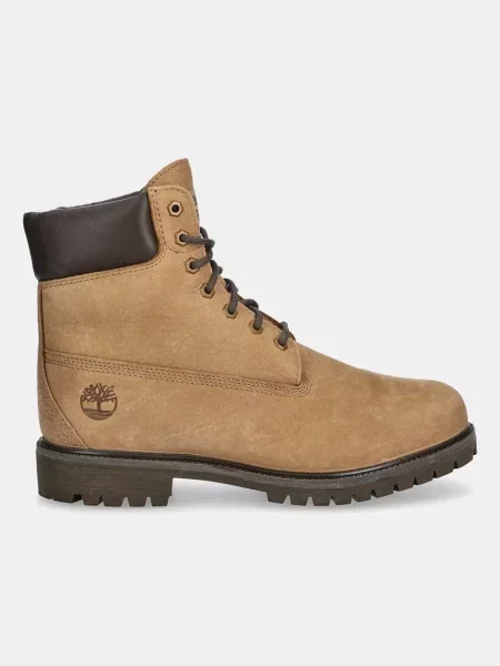 Timberland cizme înalte din piele bej