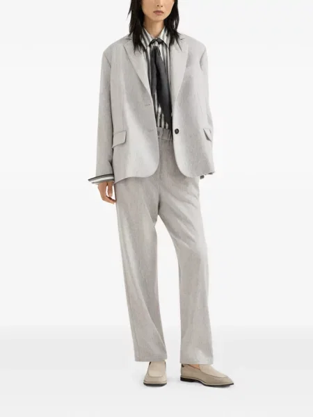 Pantaloni Brunello Cucinelli de lână gri