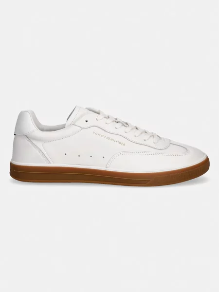 Tommy Hilfiger TH LO LUX LTH usnjene superge bež