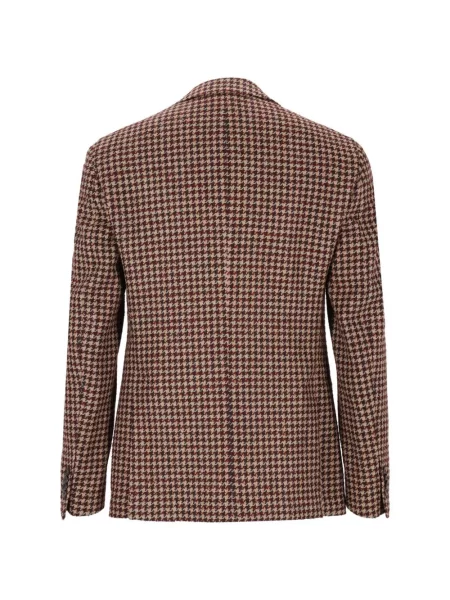 Μπλέιζερ Gabriele Pasini houndstooth με πέτο κόκκινο