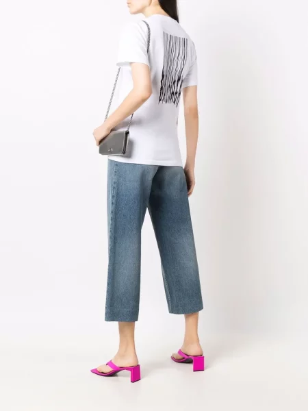 Tricou Balenciaga cu imagine alb