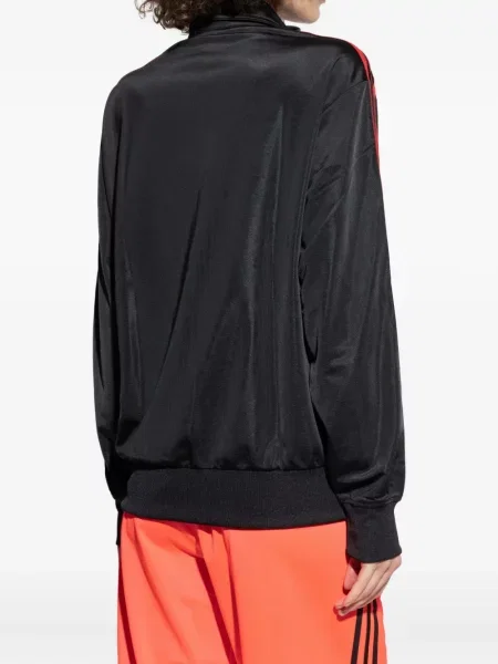 Cămașă Adidas cu dungi cu broderie clasică gri