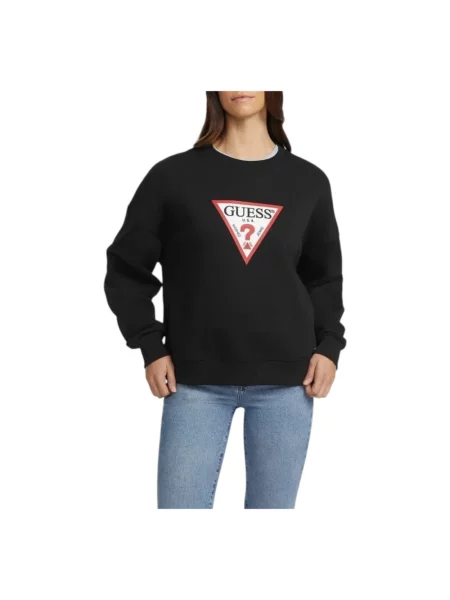 Bluza GUESS Originals Oversized Iconic Sweatshirt Jet Black XS czarna