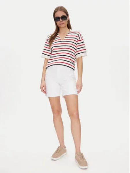 Tommy Hilfiger Džínové šortky Dnm Straight Short Rw White bílá