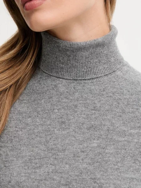 Вовняний светр United Colors of Benetton гольф сірий