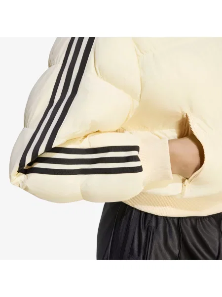 Jacheta adidas Adicolor Short Puffer Jacket Warm Vanilla XS