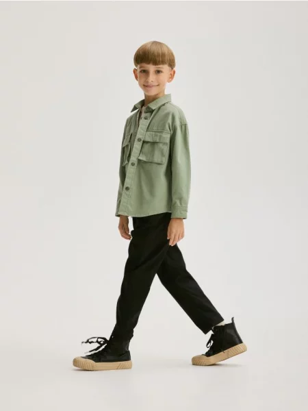 Утепленные брюки Reserved черные