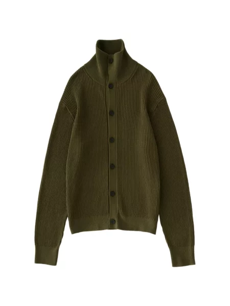 Cardigan Studio Nicholson tricotate verde