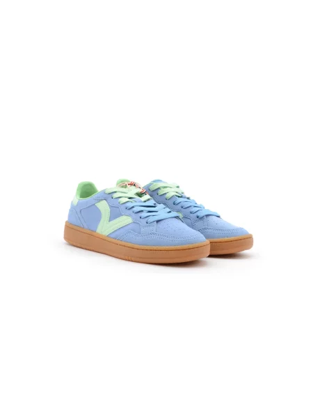 Sneakersy Victoria zamszowe retro niebieskie