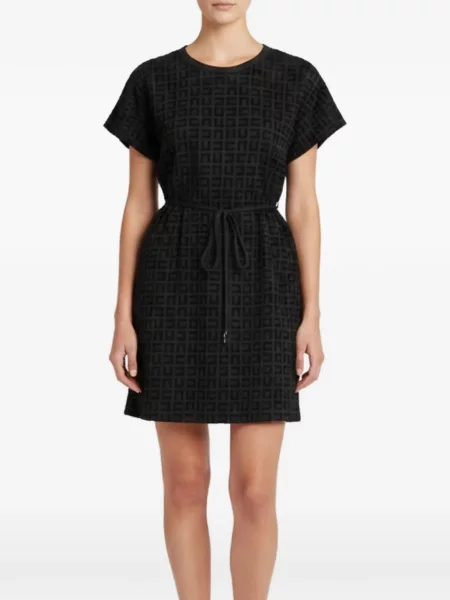 Cu centură rochie mini Elisabetta Franchi negru
