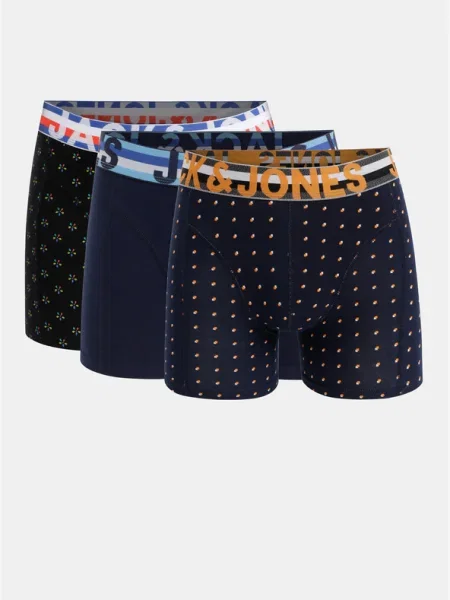 JACK & JONES Boxeri Henrik noapte / portocaliu închis / roșu / negru / alb albastru