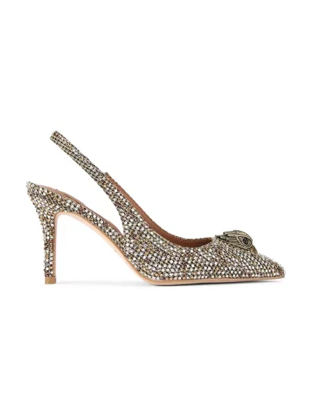 Kurt Geiger London pantofi cu stiletto Belgravia High Sling Beige Comb bej