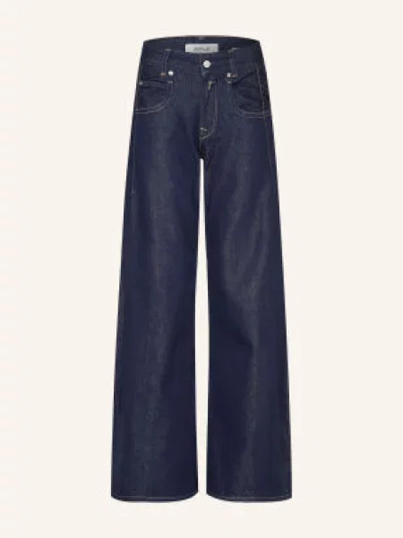 Replay Jeansy Typu Barrel Hallebe blau niebieskie