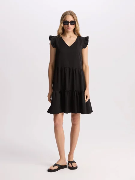 Сукня міні DIVERSE ліоцелл чорний