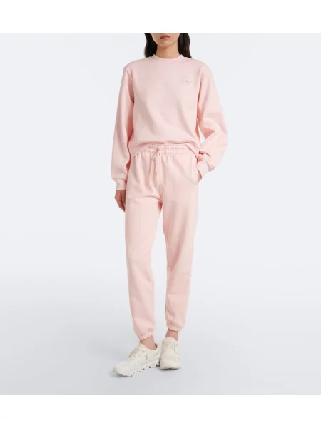 Džerzej športové nohavice Adidas By Stella Mccartney ružová