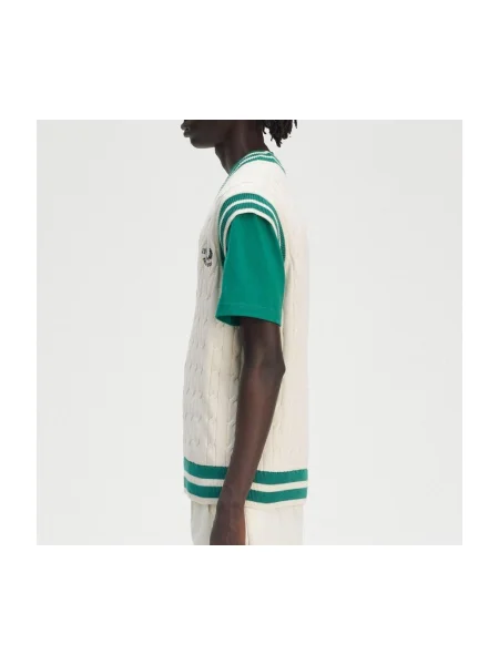 Pulover Fred Perry tricotate tenis bej