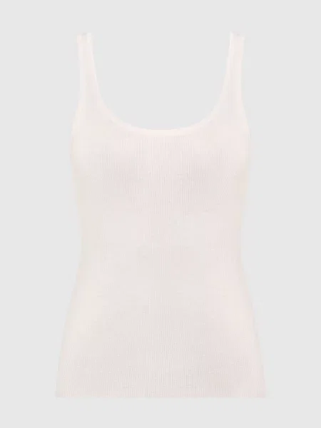 Топ в рубчик з кашеміру Co бежевий