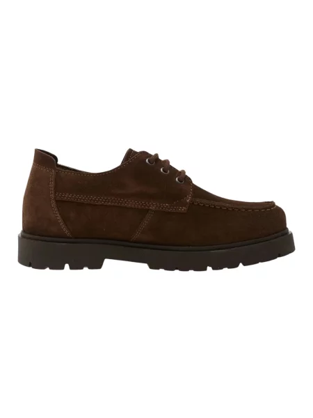 Półbuty Birkenstock koronkowe brązowe