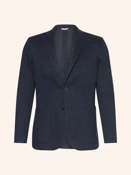 Boglioli Flanelové Sako Slim Fit tmavě modrá