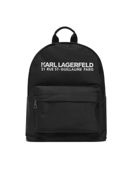 Karl Lagerfeld rucsac femei mare neted negru