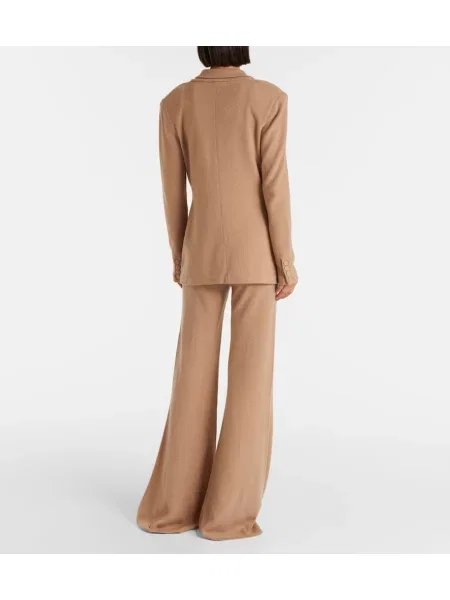 Pantaloni Gabriela Hearst din cașmir bej