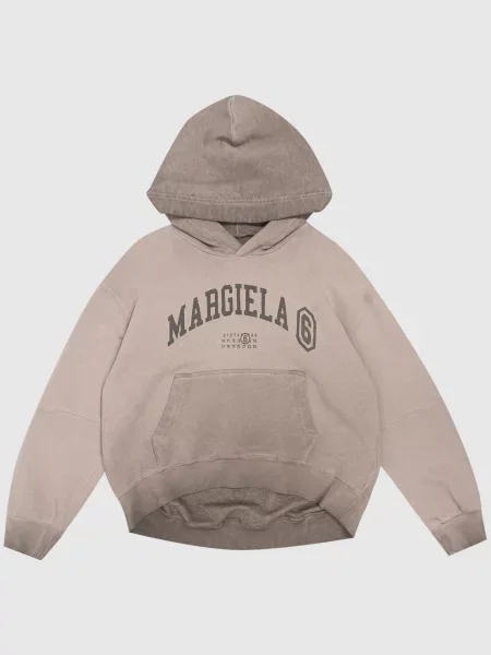 Детское худи Maison Margiela Mm6 коричневое